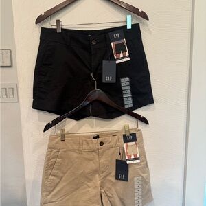 GAP Black and Tan Shorts Duo